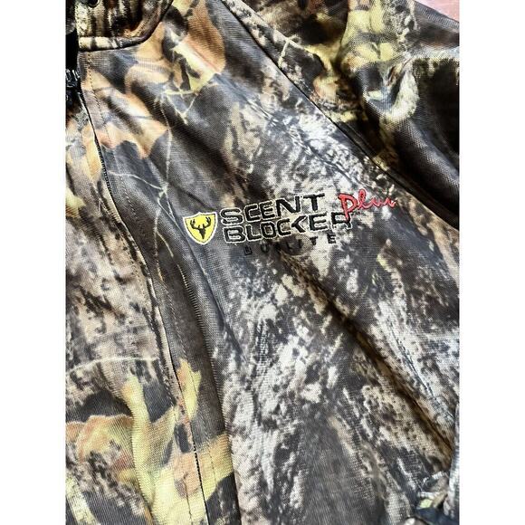 Scent Blocker Pro Mesh Face Cover Full Zip Mid Wieght Mossy Oak Jacket Large - Picture 3 of 10